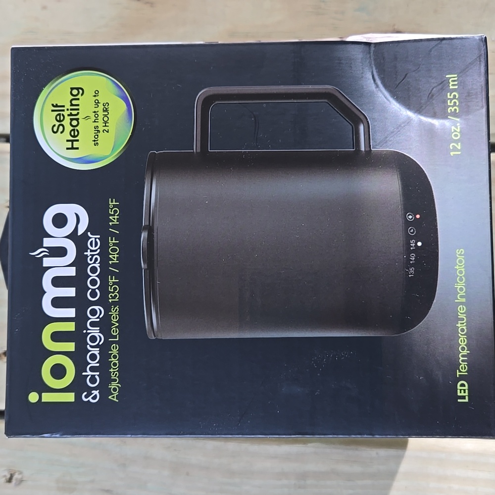 Self-Heating Mug with Charging Coaster - Black